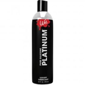 Wet Platinum Silicone Personal Lubricant 16 fluid ounces.