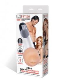 Lux Fetish 2 In 1 Blowjob Auto Sucker and Penis Enlarger Pump