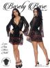 Barely Bare Lace Trim Sheer Robe O/S