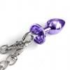 Nixie Metal Plug and Furry Cuff Set Purple