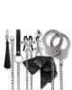 Nixie Interchangeable 8 Pieces Bondage Kit Silver