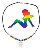 Gaysentials Pride Goods Necklace and Sticker Combo Female