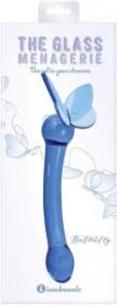 Glass Menagerie Butterfly G-Spot Dildo Dark Blue