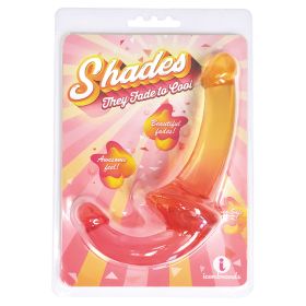 Shades Gradient Strapless Strap-On-Pink And Yellow 9.5"