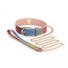 Spectra Bondage Collar and Leash Rainbow Set