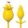 The Nasstoys Clit Tastic Tulip Finger Massager and Pleasure Plug Yellow