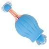 The Nasstoys Clit Tastic Rose Bud Dual Massager Blue