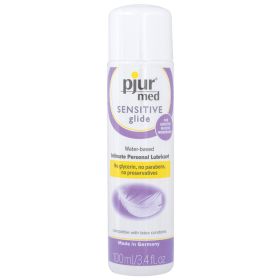 pjur med SENSITIVE Glide Water-based Intimate Personal Lubricant 3.4oz