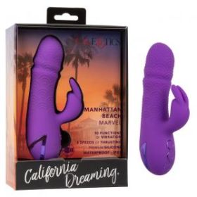 California Dreaming Manhattan Beach Marvel Purple Rabbit Vibrator