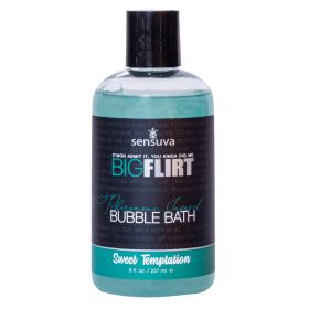 Sensuva Big Flirt Pheromone Bubble Bath-Sweet Temptation 8oz