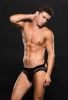 Envy Modern Fishnet Open Back Briefs Black M/L