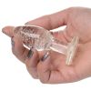 Booty Sparks Glow-In-The-Dark Glass Anal Plug-Small