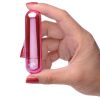 Bang! 10X Rechargeable Vibrating Metallic Bullet-Pink