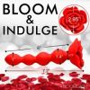 Bloomasm Rose Twirl 10X Vibrating and Rotating Silicone Anal Beads