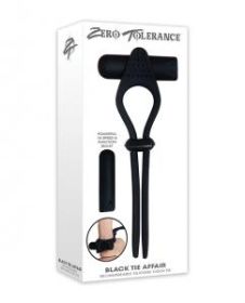 Black Tie Affair Vibrating Cock Tie