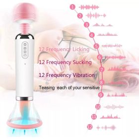 Oral Sucking AV Vibrator Tongue Licking Vaginal G-spot Sex Toys For Woman Nipple Stimulator Adult Clitoral Masturbation Massager