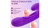 Rabbit Tapping Vibrator Dildo G Spot Vibrator with 7 Flapping Modes Sex Toys