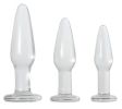 Adam and Eve Glass Anal Training Trio from Evolved Novelties.