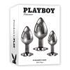 Playboy Pleasure 3 Ways Butt Plug Set from Evolved Novelties.