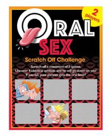 Oral Sex Scratch Off Challenge Game (SKU: TCN-6616-15)