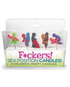 F*ckers Sex Position Candles 5 Colorful Party Candles (SKU: TCN-3185-937)