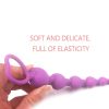 Soft Silicone Anal Beads Long Butt Plugs Ass Massage Heart Shape Anal Plug Dilator Adult Sexual Games Sex Toys for Gay Men Women