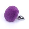 Detachable Anal Plug Real Bunny tail Smooth Touch Metal Butt Plug Tail Erotic BDSM Sex Toys for Woman Couples Adult Games