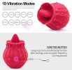 Rose Sex Toy For Women;  Waterproof Vaginal Suction Vibrator;  Intimate Nipple Sucking Cup;  Oral Clitoral Stimulato